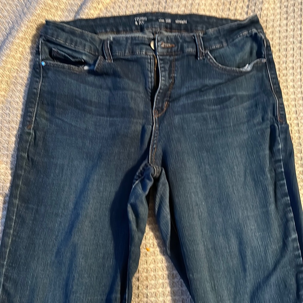 Straight leg jeans